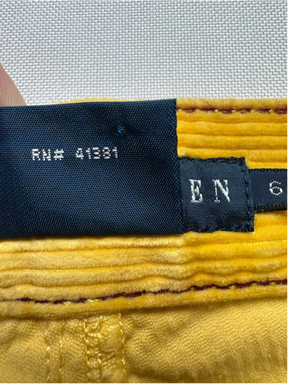 Vintage Ralph Lauren Thompson Golden Yellow Corduroy Pants R.L. 650 Women’s 6 - Picture 14 of 16